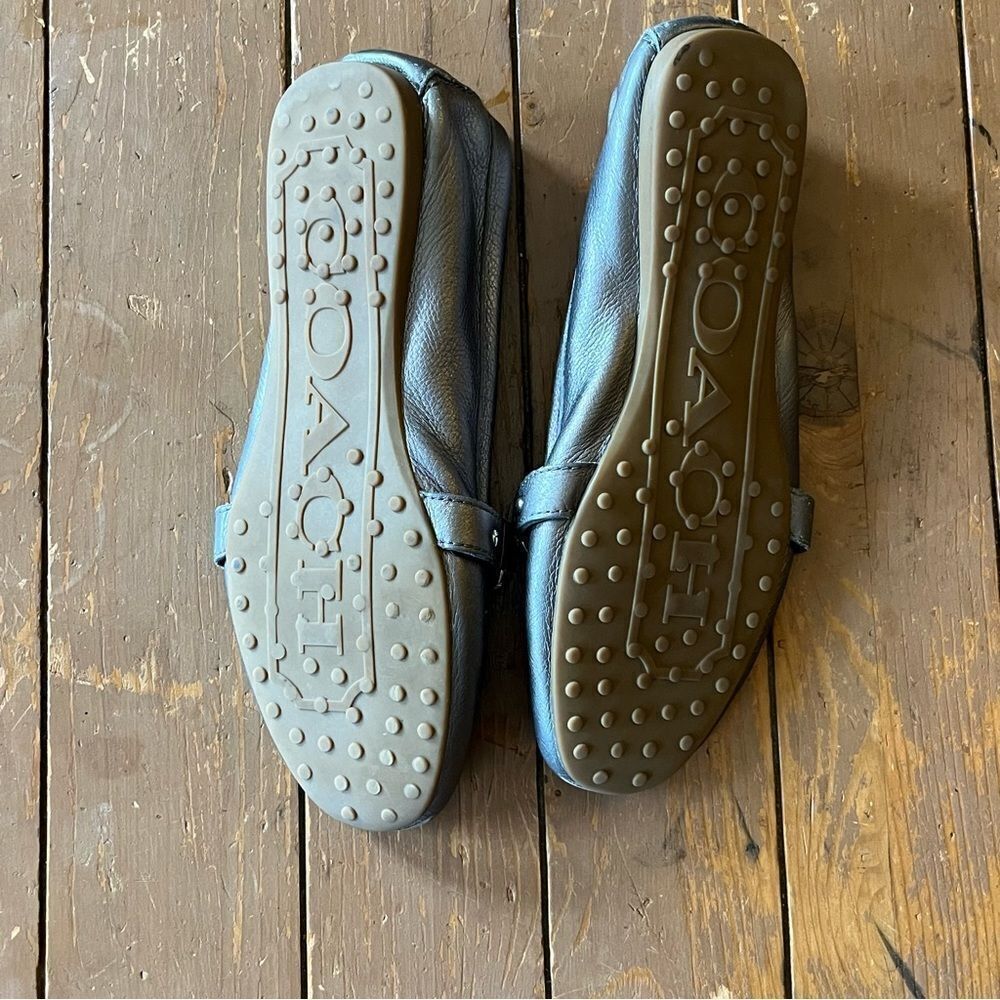 Coach Felicia Moccasin Leather Flats - Picture 5 of 7